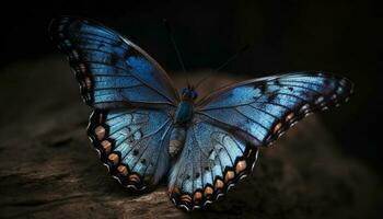 Vibrant wings of delicate lepidoptera in nature generated by AI photo