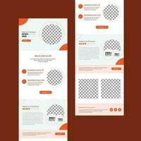 Professional Email Marketing Template Design vector