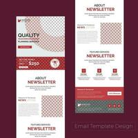 Professional Email Marketing Template Design vector