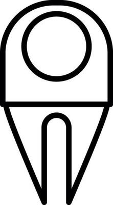 Divot Vector Icon Design