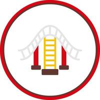 Roller coaster Vector Icon Design