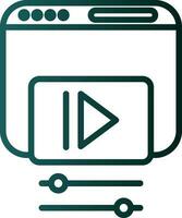 Video web Vector Icon Design