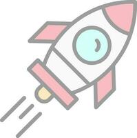 Rocket ship Vector Icon Design