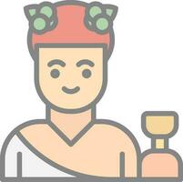 Dionysus Vector Icon Design