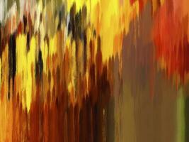 Colorful oil paint brush abstract background yellow orange photo
