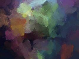 Colorful oil paint brush abstract background photo