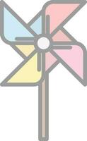 Pinwheel Vector Icon Design