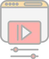 Video web Vector Icon Design