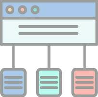 Data flow Vector Icon Design