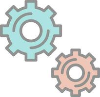 Gears Vector Icon Design