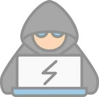 diseño de icono de vector de hacker