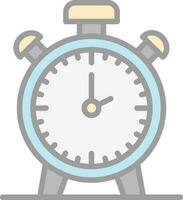 diseño de icono de vector de reloj de alarma