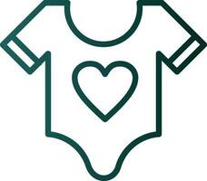 bebé camisa vector icono diseño