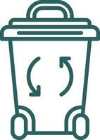 Recycle Bin Vector Icon Design