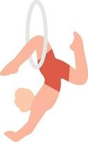 Trapeze artist Vector Icon Design