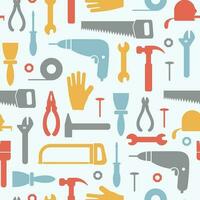 Home repair tools seamless pattern vector