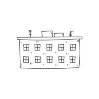 Hand drawn building vector