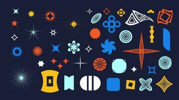 Geometric vector abstract shapes