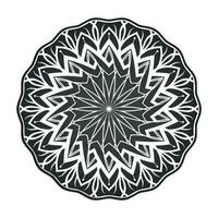 Elegent black mandala pattern illustration vector