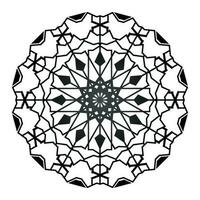 resumen sencillo mandala Arte aislado en blanco antecedentes vector