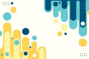 Modern style abstract background in yellow and blue colors. Trendy geometric abstract design. vector