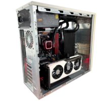 white pc or computer with motherboard png