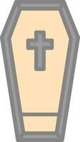 Coffin Vector Icon Design