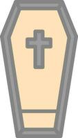 Coffin Vector Icon Design