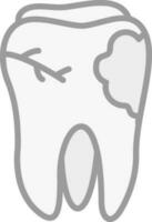 Caries Vector Icon Design