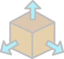 diseño de icono de vector de cubo