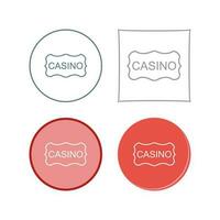 Casino Sign Vector Icon