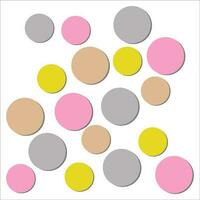 Many circles of different colors vector