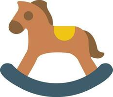 Rocking horse Vector Icon Design