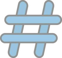 Hash tag Vector Icon Design