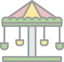 Merry go round Vector Icon Design