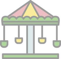 Merry go round Vector Icon Design