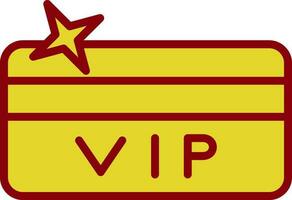 Vip card Vector Icon Design