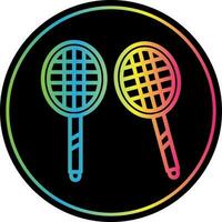 Badminton Vector Icon Design