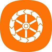 Wheels Vector Icon Design