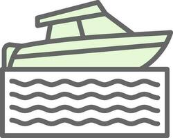 Speed boat Vector Icon Design