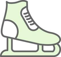 Ice skating Vector Icon Design