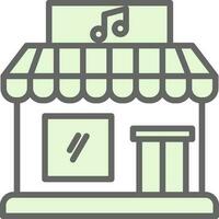 diseño de icono de vector de tienda de música