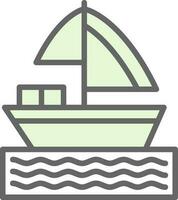 diseño de icono de vector de barco