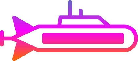 Submarine Vector Icon Design