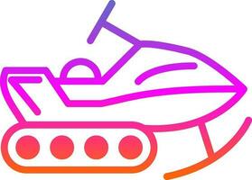 Snowmobile Vector Icon Design