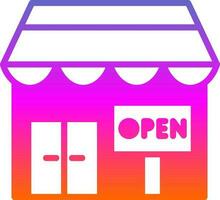 Opening shop Vector Icon Design