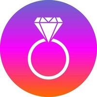 Diamond ring Vector Icon Design