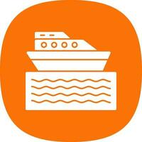 diseño de icono de vector de barco