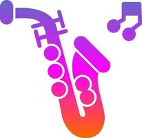 Saxophone Vector Icon Design