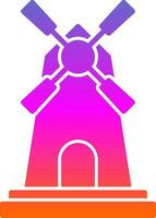 Windmill Vector Icon Design